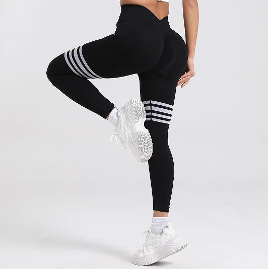 V-Back Butt Lifting Leggings - Elastic Fitness & Yoga Pants for Women | S-XL”