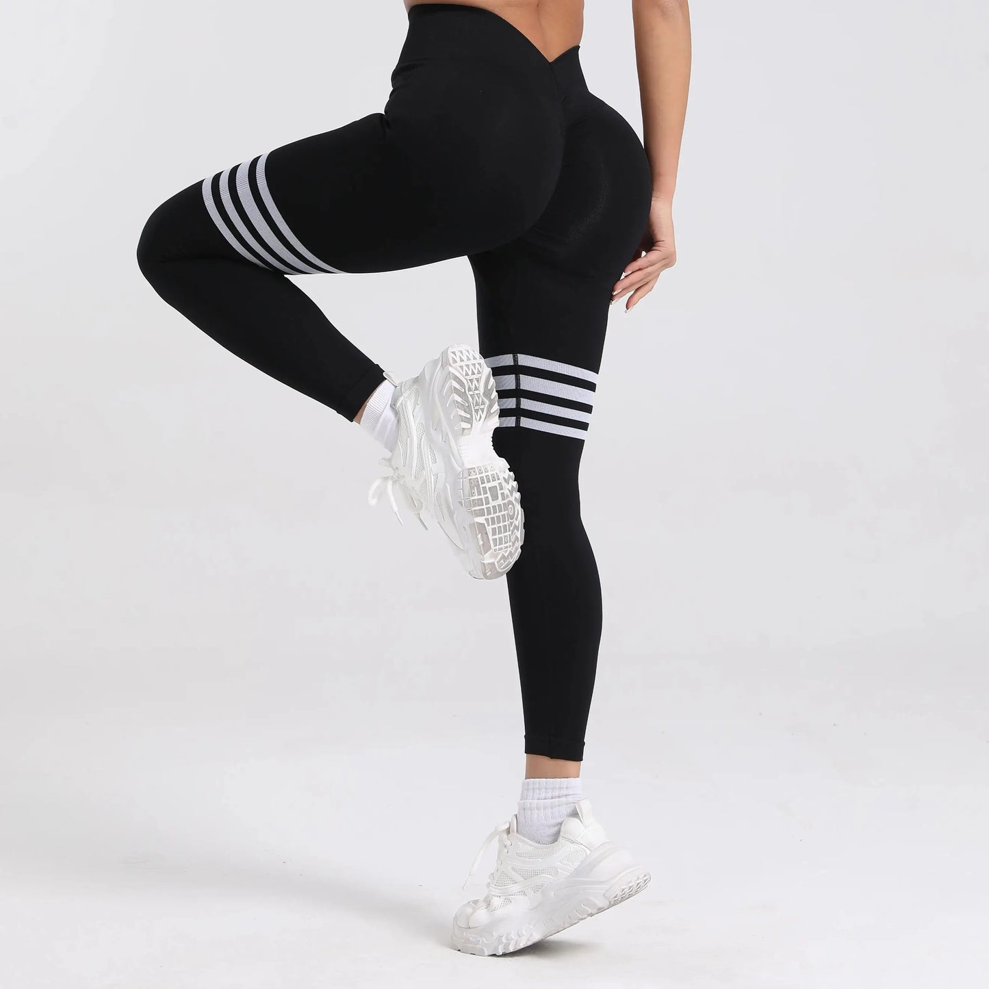 V-Back Butt Lifting Leggings - Elastic Fitness & Yoga Pants for Women | S-XL”