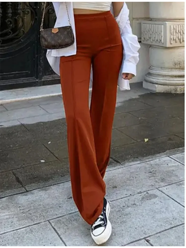 Pantalones Acampanados Ajustados para Mujer - Estilo y Tendencia