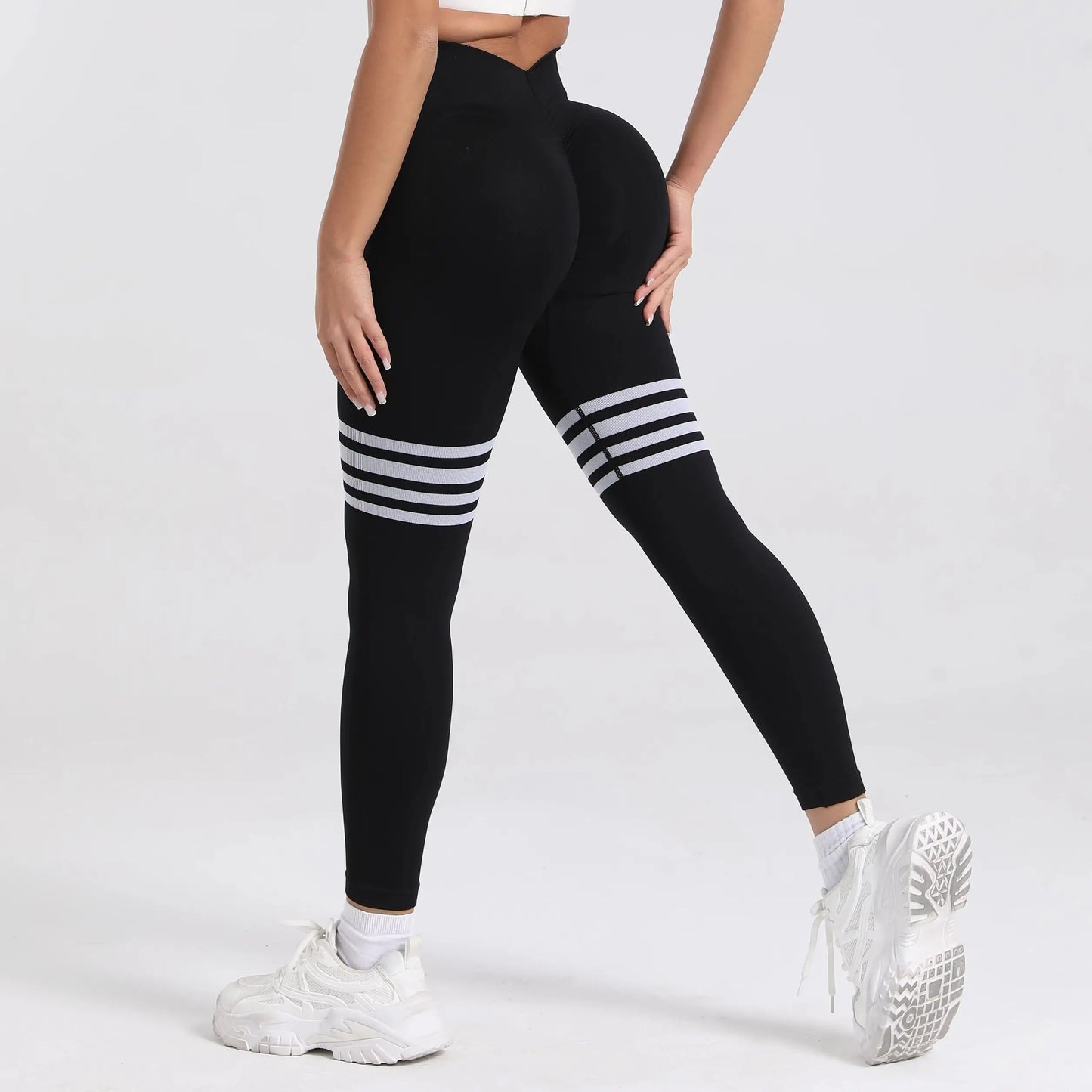 V-Back Butt Lifting Leggings - Elastic Fitness & Yoga Pants for Women | S-XL”